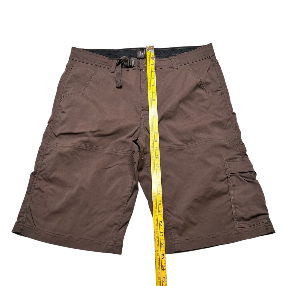 prAna Breath Stretch Shorts 11" Inseam Cargo Belted Hiking Outdoor Men's Sz XL - Picture 2 of 10